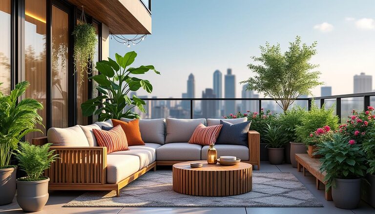 découvrez des idées déco inspirantes pour aménager votre balcon d'appartement neuf et créer un espace extérieur cosy et moderne.